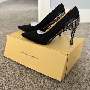 SerpentChic Pointed Toe Heeled Pumps